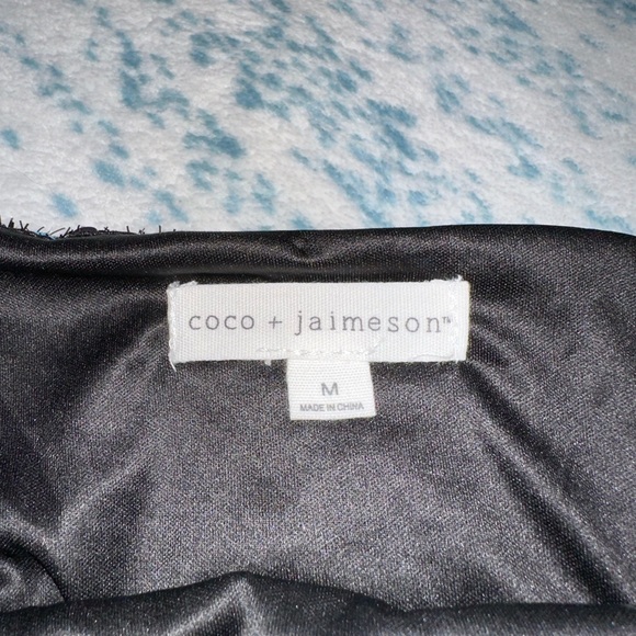 Coco + Jamieson Blue and Purple Sequin Cropped Long Sleeve Top Size M - Picture 2 of 2